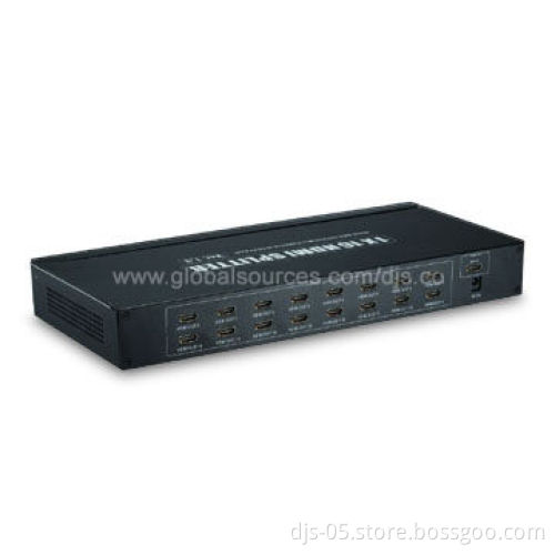 HDMI 1 x 16 Splitter with CE/FCC Certified, High Performance, Supports 3D,1080i/p and Easy to Use